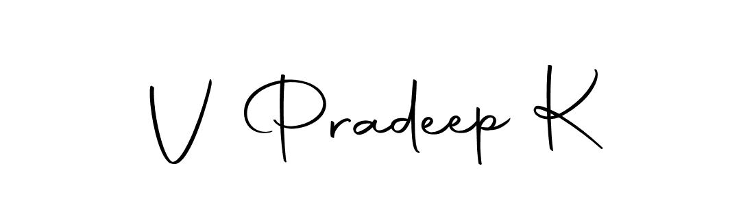 if you are searching for the best signature style for your name V Pradeep K. so please give up your signature search. here we have designed multiple signature styles  using Autography-DOLnW. V Pradeep K signature style 10 images and pictures png