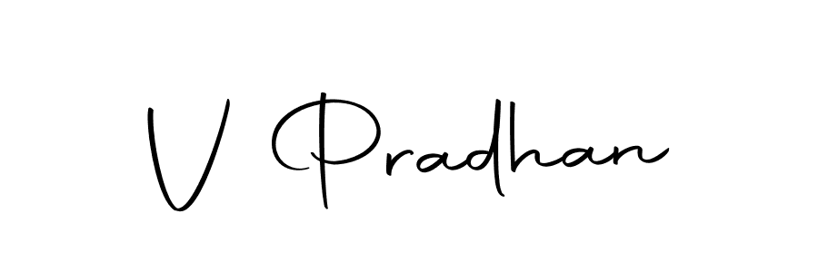 Make a beautiful signature design for name V Pradhan. Use this online signature maker to create a handwritten signature for free. V Pradhan signature style 10 images and pictures png