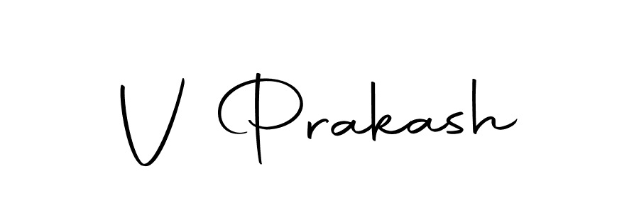 You should practise on your own different ways (Autography-DOLnW) to write your name (V Prakash) in signature. don't let someone else do it for you. V Prakash signature style 10 images and pictures png