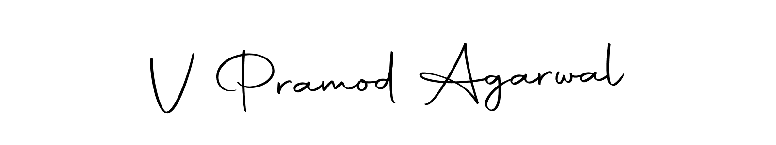 Make a beautiful signature design for name V Pramod Agarwal. Use this online signature maker to create a handwritten signature for free. V Pramod Agarwal signature style 10 images and pictures png