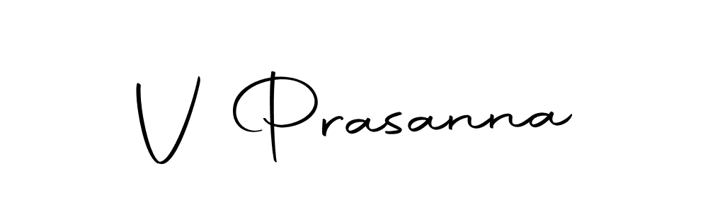 Use a signature maker to create a handwritten signature online. With this signature software, you can design (Autography-DOLnW) your own signature for name V Prasanna. V Prasanna signature style 10 images and pictures png