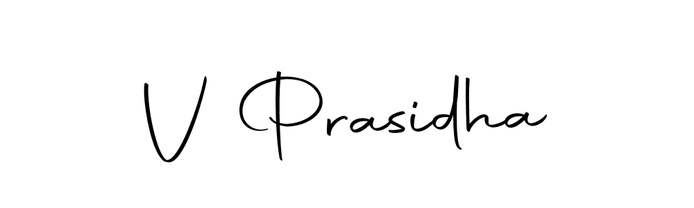 Design your own signature with our free online signature maker. With this signature software, you can create a handwritten (Autography-DOLnW) signature for name V Prasidha. V Prasidha signature style 10 images and pictures png