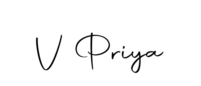 How to make V Priya name signature. Use Autography-DOLnW style for creating short signs online. This is the latest handwritten sign. V Priya signature style 10 images and pictures png