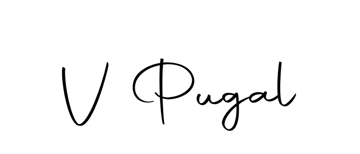 You should practise on your own different ways (Autography-DOLnW) to write your name (V Pugal) in signature. don't let someone else do it for you. V Pugal signature style 10 images and pictures png