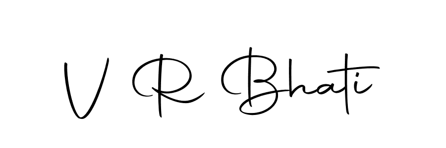 How to make V R Bhati signature? Autography-DOLnW is a professional autograph style. Create handwritten signature for V R Bhati name. V R Bhati signature style 10 images and pictures png