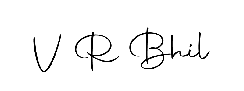 Make a beautiful signature design for name V R Bhil. Use this online signature maker to create a handwritten signature for free. V R Bhil signature style 10 images and pictures png
