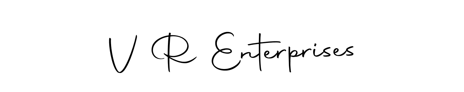 The best way (Autography-DOLnW) to make a short signature is to pick only two or three words in your name. The name V R Enterprises include a total of six letters. For converting this name. V R Enterprises signature style 10 images and pictures png