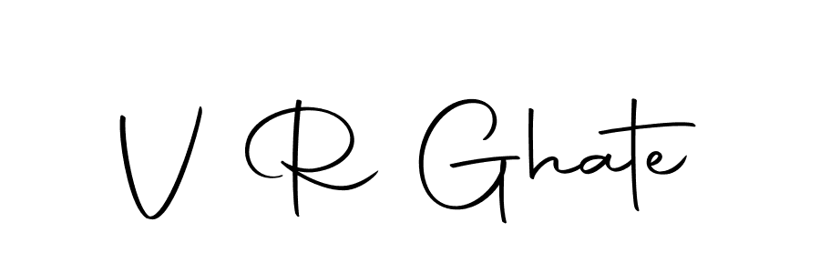 Make a beautiful signature design for name V R Ghate. Use this online signature maker to create a handwritten signature for free. V R Ghate signature style 10 images and pictures png