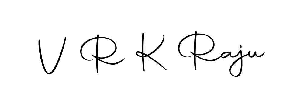 Make a beautiful signature design for name V R K Raju. With this signature (Autography-DOLnW) style, you can create a handwritten signature for free. V R K Raju signature style 10 images and pictures png