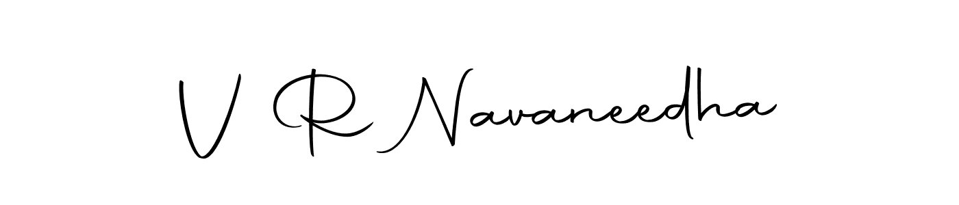 The best way (Autography-DOLnW) to make a short signature is to pick only two or three words in your name. The name V R Navaneedha include a total of six letters. For converting this name. V R Navaneedha signature style 10 images and pictures png