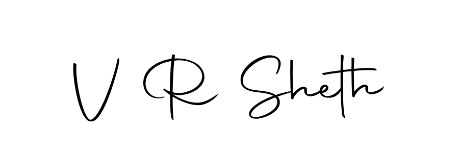 You should practise on your own different ways (Autography-DOLnW) to write your name (V R Sheth) in signature. don't let someone else do it for you. V R Sheth signature style 10 images and pictures png