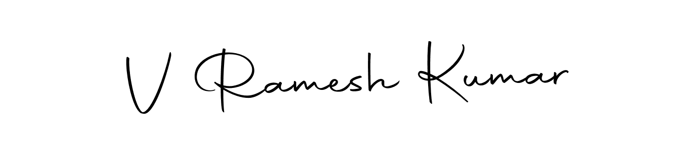 Design your own signature with our free online signature maker. With this signature software, you can create a handwritten (Autography-DOLnW) signature for name V Ramesh Kumar. V Ramesh Kumar signature style 10 images and pictures png