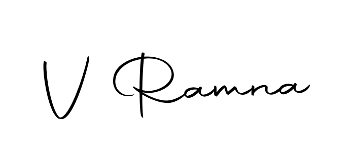 You should practise on your own different ways (Autography-DOLnW) to write your name (V Ramna) in signature. don't let someone else do it for you. V Ramna signature style 10 images and pictures png