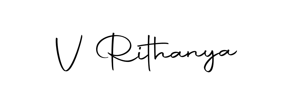 if you are searching for the best signature style for your name V Rithanya. so please give up your signature search. here we have designed multiple signature styles  using Autography-DOLnW. V Rithanya signature style 10 images and pictures png