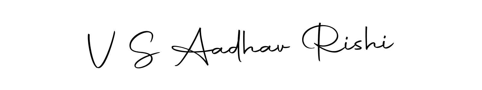 Autography-DOLnW is a professional signature style that is perfect for those who want to add a touch of class to their signature. It is also a great choice for those who want to make their signature more unique. Get V S Aadhav Rishi name to fancy signature for free. V S Aadhav Rishi signature style 10 images and pictures png