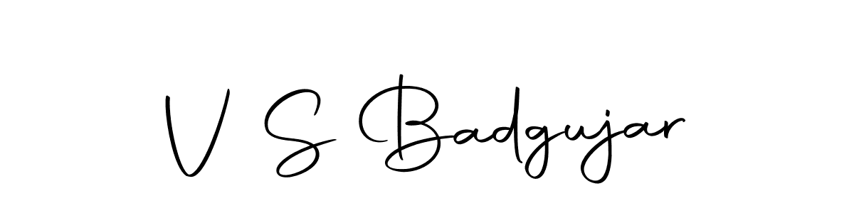 Make a beautiful signature design for name V S Badgujar. With this signature (Autography-DOLnW) style, you can create a handwritten signature for free. V S Badgujar signature style 10 images and pictures png