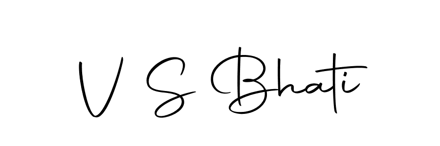 The best way (Autography-DOLnW) to make a short signature is to pick only two or three words in your name. The name V S Bhati include a total of six letters. For converting this name. V S Bhati signature style 10 images and pictures png