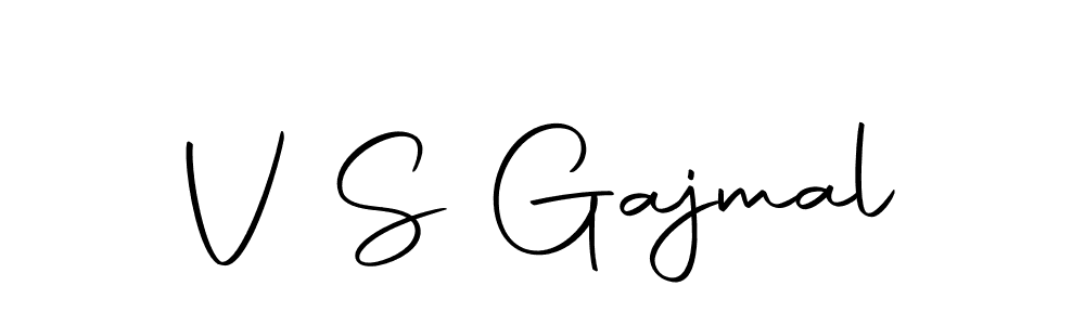 Create a beautiful signature design for name V S Gajmal. With this signature (Autography-DOLnW) fonts, you can make a handwritten signature for free. V S Gajmal signature style 10 images and pictures png