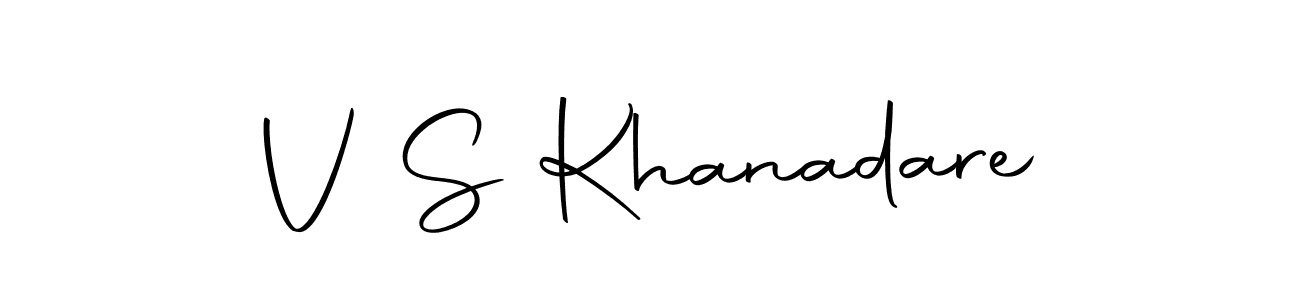 How to make V S Khanadare name signature. Use Autography-DOLnW style for creating short signs online. This is the latest handwritten sign. V S Khanadare signature style 10 images and pictures png