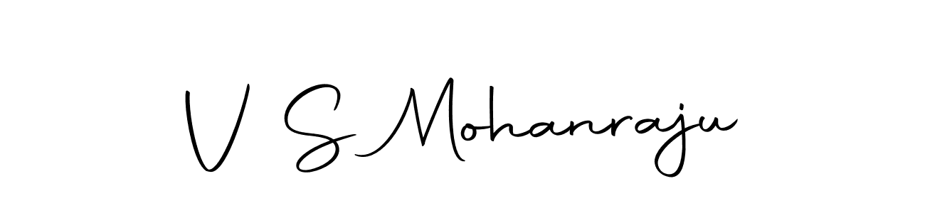 Create a beautiful signature design for name V S Mohanraju. With this signature (Autography-DOLnW) fonts, you can make a handwritten signature for free. V S Mohanraju signature style 10 images and pictures png
