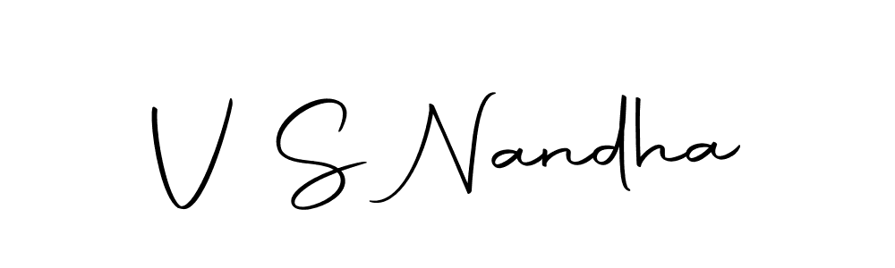 How to make V S Nandha name signature. Use Autography-DOLnW style for creating short signs online. This is the latest handwritten sign. V S Nandha signature style 10 images and pictures png