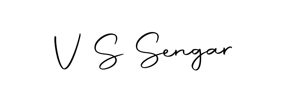 You should practise on your own different ways (Autography-DOLnW) to write your name (V S Sengar) in signature. don't let someone else do it for you. V S Sengar signature style 10 images and pictures png