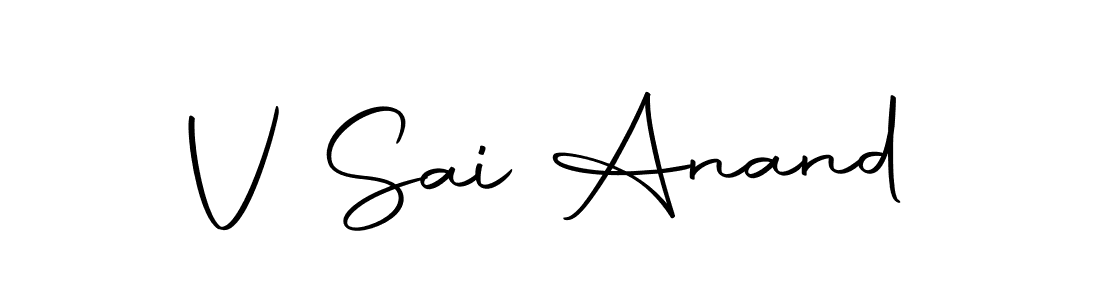 V Sai Anand stylish signature style. Best Handwritten Sign (Autography-DOLnW) for my name. Handwritten Signature Collection Ideas for my name V Sai Anand. V Sai Anand signature style 10 images and pictures png