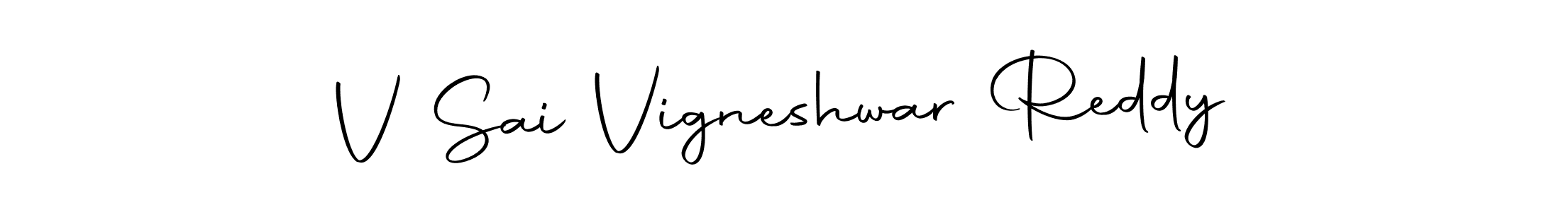 Design your own signature with our free online signature maker. With this signature software, you can create a handwritten (Autography-DOLnW) signature for name V Sai Vigneshwar Reddy. V Sai Vigneshwar Reddy signature style 10 images and pictures png