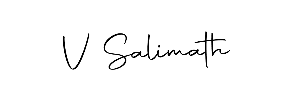 How to make V Salimath signature? Autography-DOLnW is a professional autograph style. Create handwritten signature for V Salimath name. V Salimath signature style 10 images and pictures png