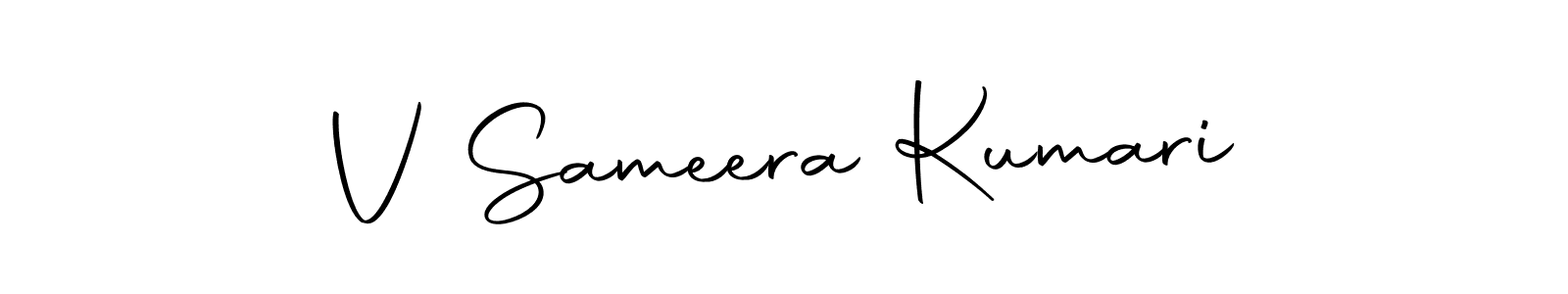 Also You can easily find your signature by using the search form. We will create V Sameera Kumari name handwritten signature images for you free of cost using Autography-DOLnW sign style. V Sameera Kumari signature style 10 images and pictures png