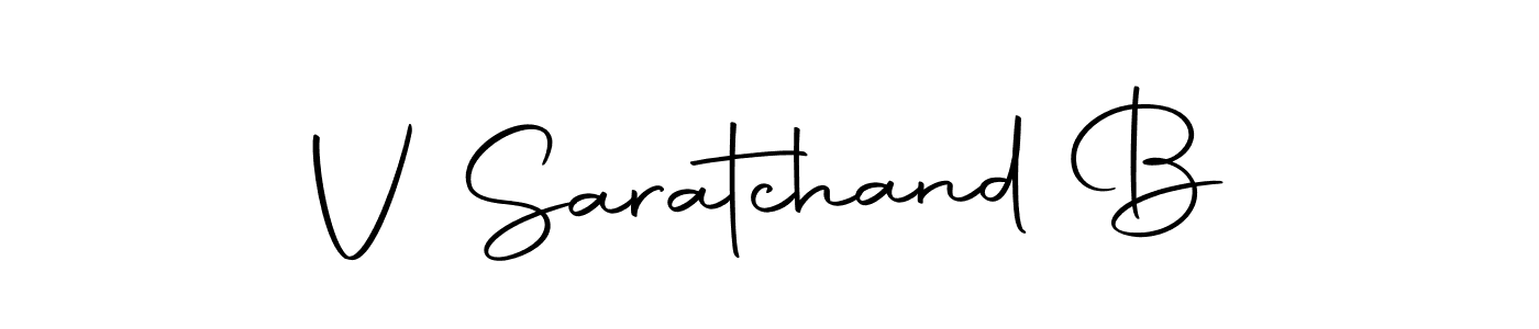 Also we have V Saratchand B name is the best signature style. Create professional handwritten signature collection using Autography-DOLnW autograph style. V Saratchand B signature style 10 images and pictures png