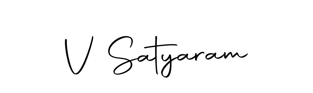 You should practise on your own different ways (Autography-DOLnW) to write your name (V Satyaram) in signature. don't let someone else do it for you. V Satyaram signature style 10 images and pictures png
