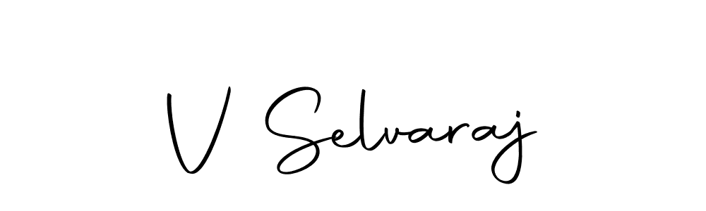 Here are the top 10 professional signature styles for the name V Selvaraj. These are the best autograph styles you can use for your name. V Selvaraj signature style 10 images and pictures png