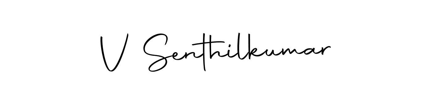 Use a signature maker to create a handwritten signature online. With this signature software, you can design (Autography-DOLnW) your own signature for name V Senthilkumar. V Senthilkumar signature style 10 images and pictures png