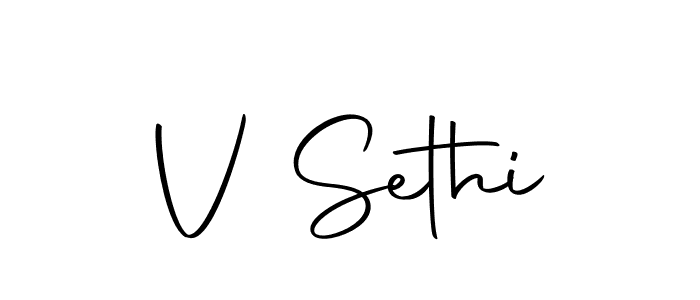 Make a beautiful signature design for name V Sethi. With this signature (Autography-DOLnW) style, you can create a handwritten signature for free. V Sethi signature style 10 images and pictures png