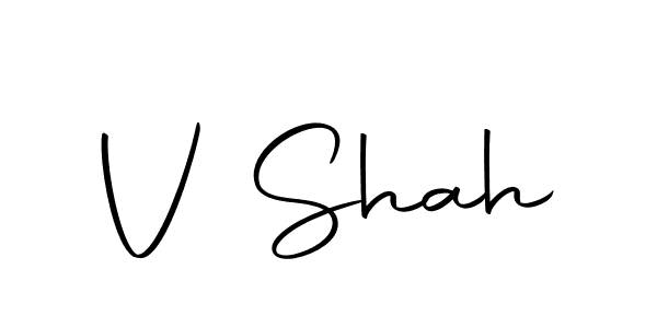 V Shah stylish signature style. Best Handwritten Sign (Autography-DOLnW) for my name. Handwritten Signature Collection Ideas for my name V Shah. V Shah signature style 10 images and pictures png