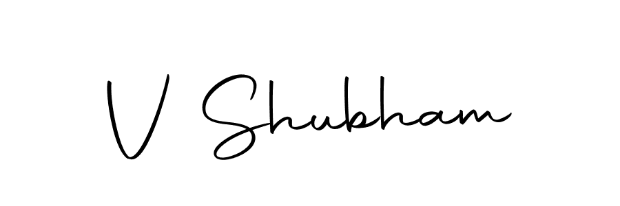 Create a beautiful signature design for name V Shubham. With this signature (Autography-DOLnW) fonts, you can make a handwritten signature for free. V Shubham signature style 10 images and pictures png