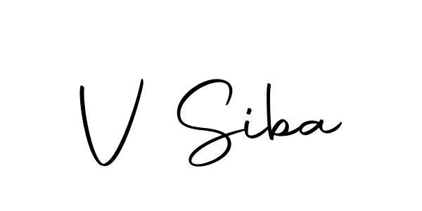 How to make V Siba signature? Autography-DOLnW is a professional autograph style. Create handwritten signature for V Siba name. V Siba signature style 10 images and pictures png