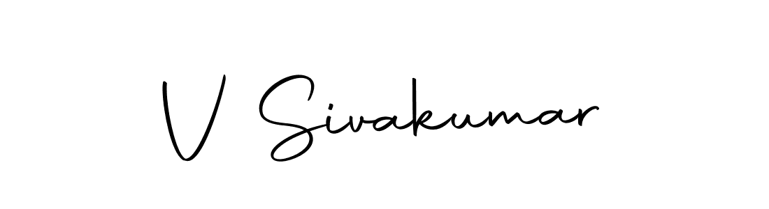 Also we have V Sivakumar name is the best signature style. Create professional handwritten signature collection using Autography-DOLnW autograph style. V Sivakumar signature style 10 images and pictures png