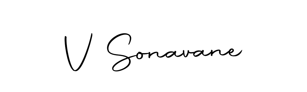 How to make V Sonavane signature? Autography-DOLnW is a professional autograph style. Create handwritten signature for V Sonavane name. V Sonavane signature style 10 images and pictures png