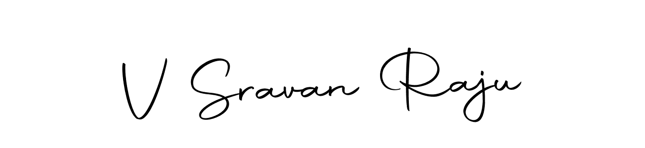 Similarly Autography-DOLnW is the best handwritten signature design. Signature creator online .You can use it as an online autograph creator for name V Sravan Raju. V Sravan Raju signature style 10 images and pictures png
