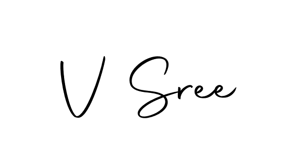 You should practise on your own different ways (Autography-DOLnW) to write your name (V Sree) in signature. don't let someone else do it for you. V Sree signature style 10 images and pictures png