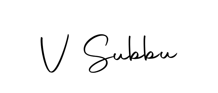 Also we have V Subbu name is the best signature style. Create professional handwritten signature collection using Autography-DOLnW autograph style. V Subbu signature style 10 images and pictures png