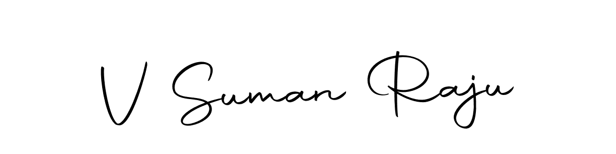 if you are searching for the best signature style for your name V Suman Raju. so please give up your signature search. here we have designed multiple signature styles  using Autography-DOLnW. V Suman Raju signature style 10 images and pictures png