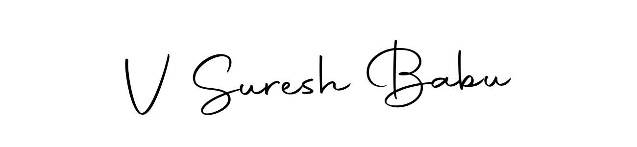 You can use this online signature creator to create a handwritten signature for the name V Suresh Babu. This is the best online autograph maker. V Suresh Babu signature style 10 images and pictures png