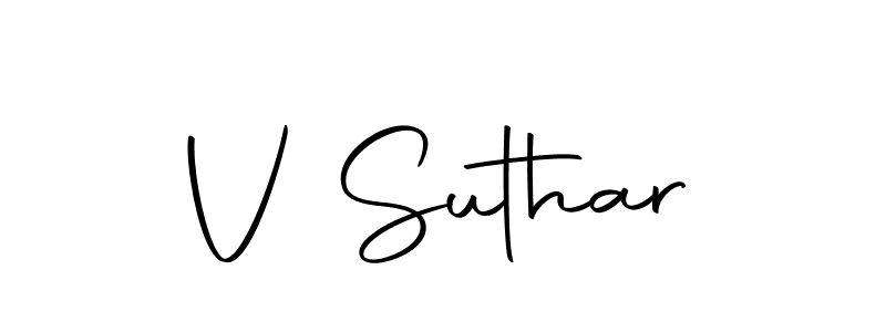 Here are the top 10 professional signature styles for the name V Suthar. These are the best autograph styles you can use for your name. V Suthar signature style 10 images and pictures png