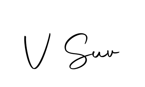 Use a signature maker to create a handwritten signature online. With this signature software, you can design (Autography-DOLnW) your own signature for name V Suv. V Suv signature style 10 images and pictures png