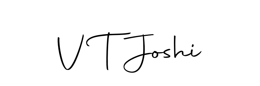 Create a beautiful signature design for name V T Joshi. With this signature (Autography-DOLnW) fonts, you can make a handwritten signature for free. V T Joshi signature style 10 images and pictures png