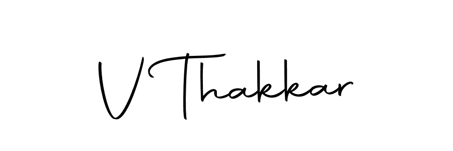 Make a beautiful signature design for name V Thakkar. Use this online signature maker to create a handwritten signature for free. V Thakkar signature style 10 images and pictures png