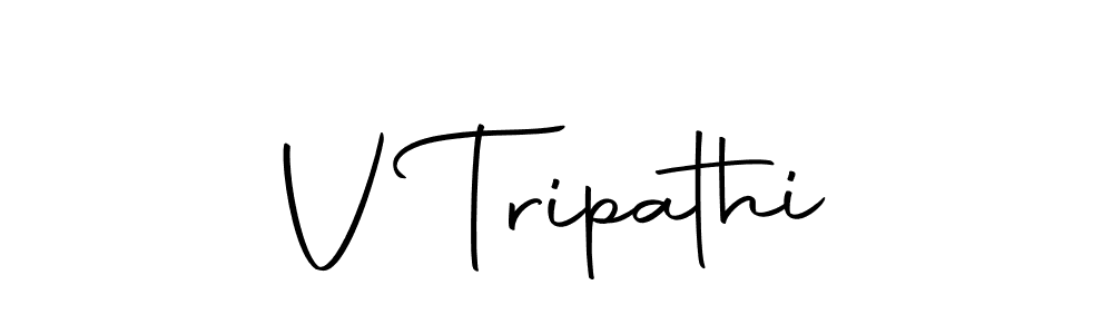 Make a beautiful signature design for name V Tripathi. With this signature (Autography-DOLnW) style, you can create a handwritten signature for free. V Tripathi signature style 10 images and pictures png